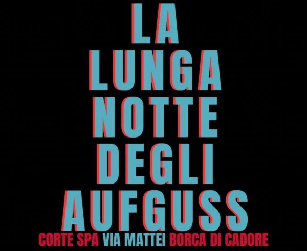 La Lunga Notte degli Aufguss event poster. Text: Saturday, March 7th.