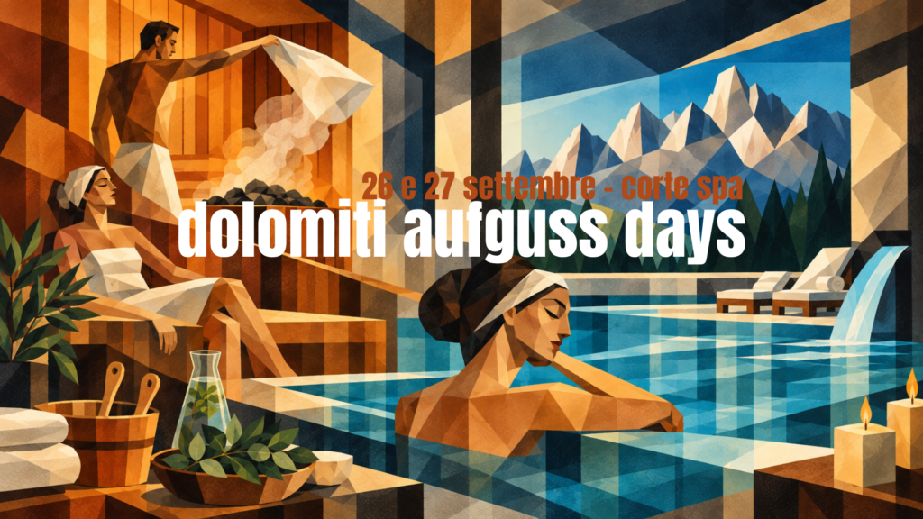 Dolomiti Aufguss Days spa event with mountain backdrop