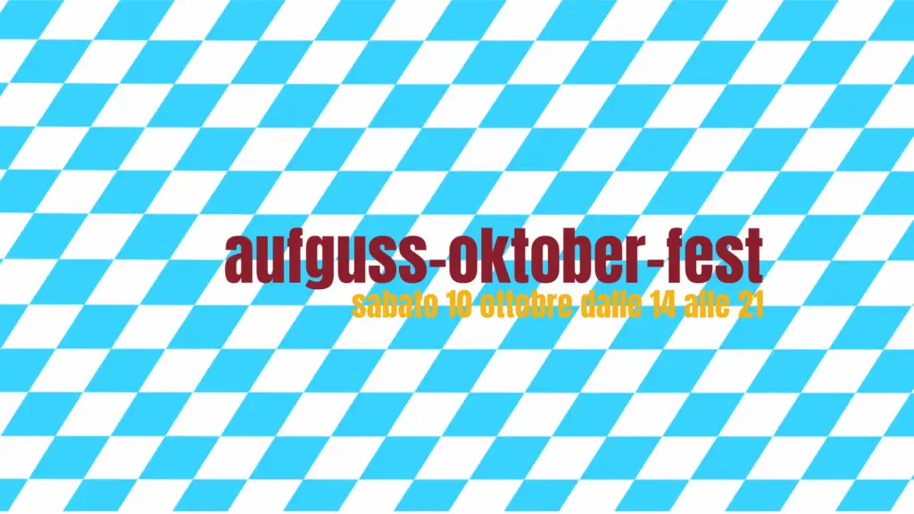 Aufguss Oktoberfest event poster with date details