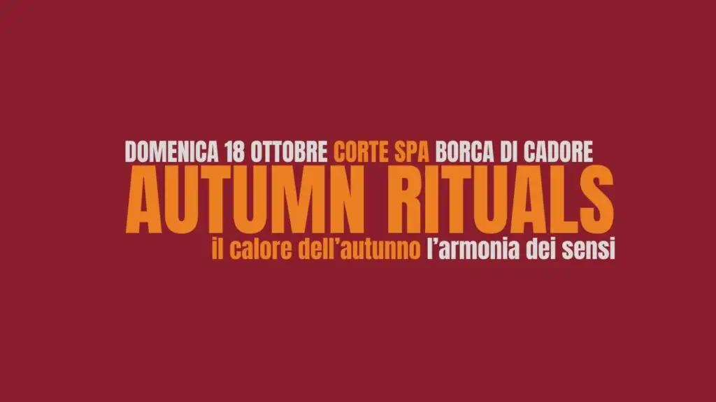Autumn Rituals event poster with date and location