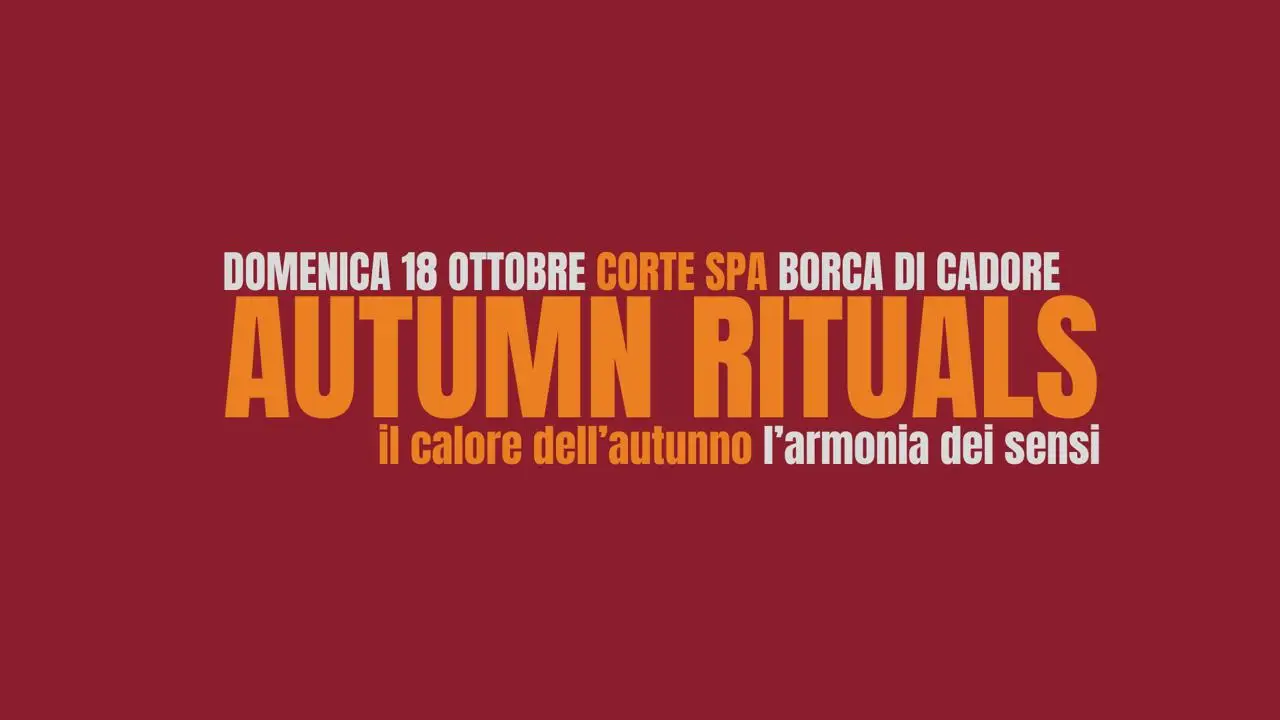 Autumn Rituals event poster with date and location